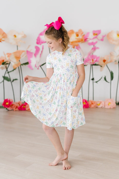 tied-in-love-s-s-pocket-twirl-dress Mila &  Rose - Sophia's Style-Tied in Love S/S Pocket Twirl Dress-6-12M--1